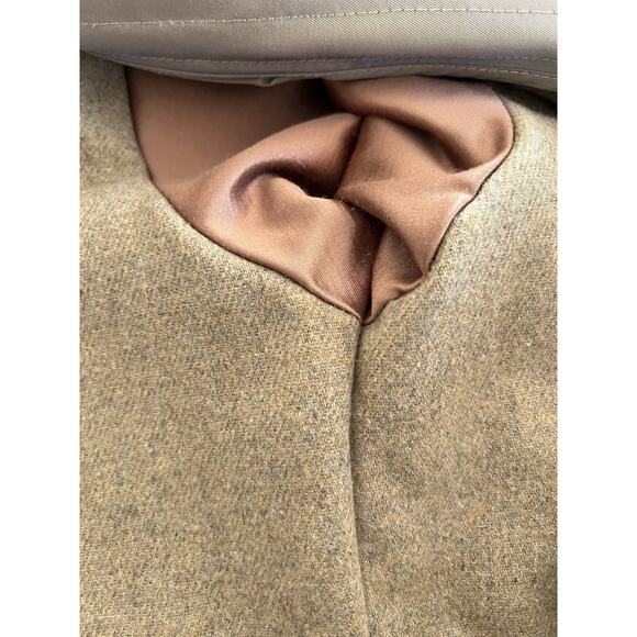 Vintage 80s90s London Fog Iridescent Blue/Gray Long Trenchcoat Raincoat Size 10 - Picture 16 of 16